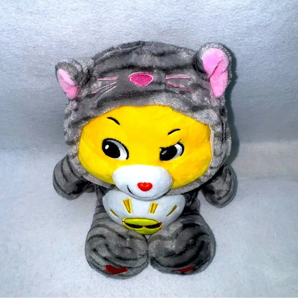 EUC Funshine Care Bears 12” Bear Kitty Cat Hoodie Friends Collect Plush 2021